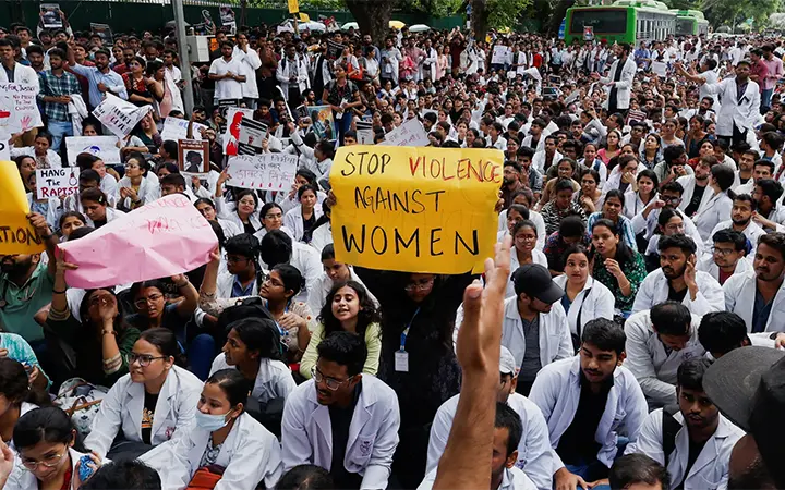 Silent Protests Erupt in Delhi Over Kolkata Doctor's Rape Case post image