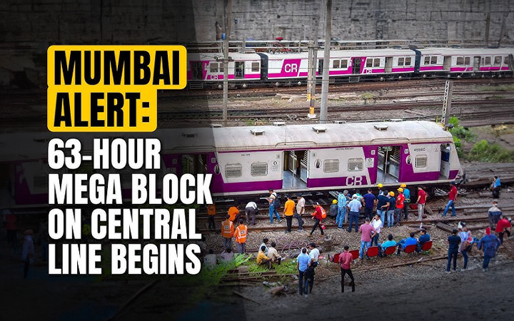 Major Disruptions Ahead: Central Railway's 63-Hour Mega Block Begins Today, Impacting 930 Trains