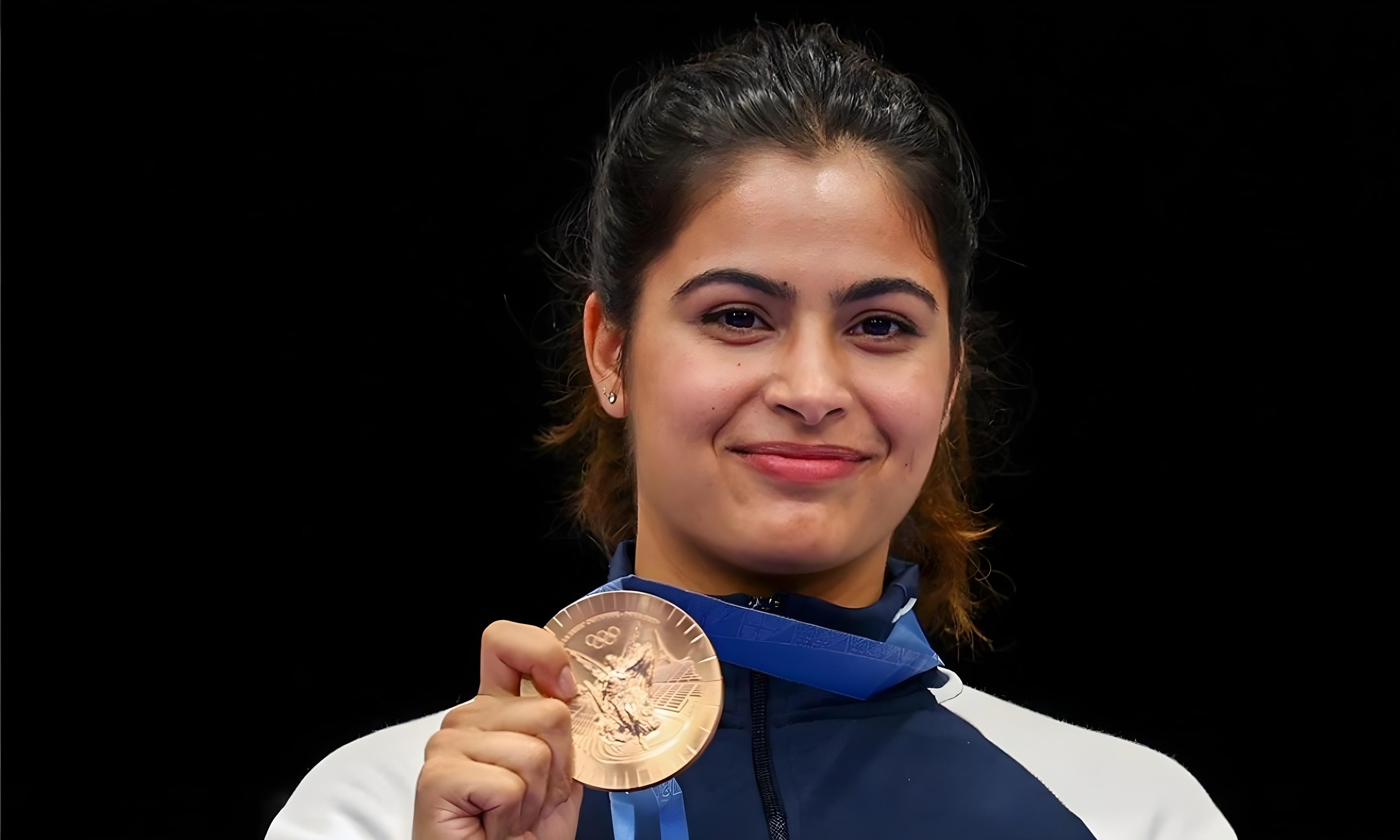 Manu Bhaker Aims for Olympic Hat Trick: Secures Second in 25m Pistol Qualification